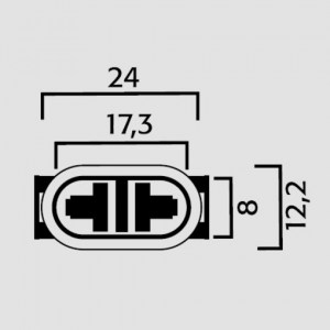 Колодка с проводами, для ламп H27/2 (881, 886, 894, 896). цокль PGJ13